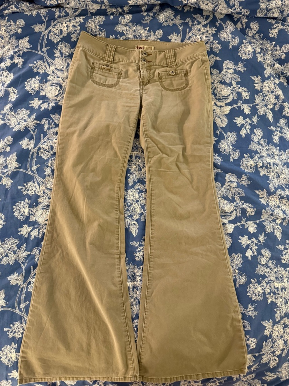 Vintage Y2K lei Khaki Boot Cut Pants